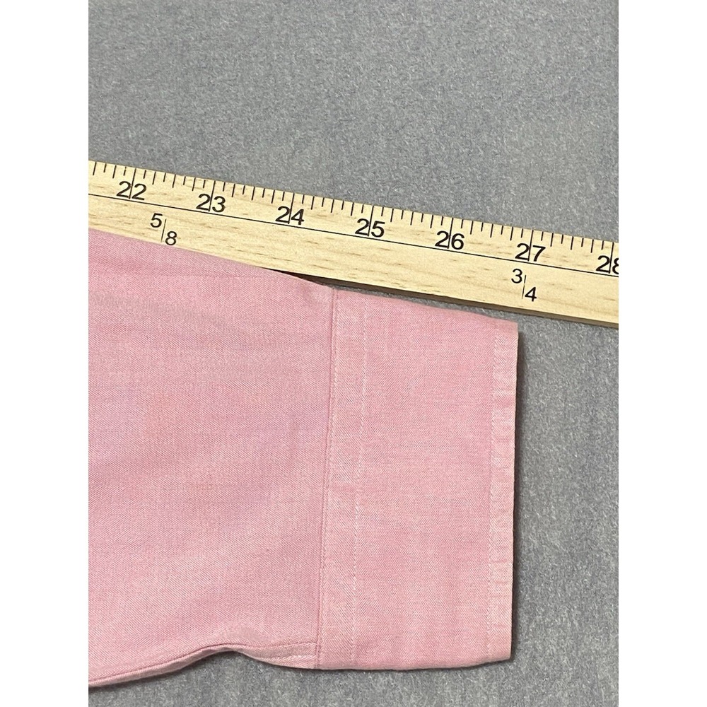 Ralph‎ Lauren Men Dress Shirt 17.5 Pink Classic Fit Button Down Long Sleeve - Picture 6 of 11